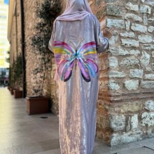عباية الفراشة الملونه